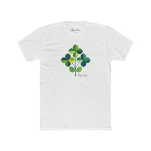 Minimalist Lucky Clovers | Men's Cotton Crew Tee