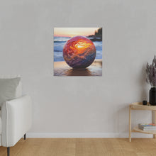 Load image into Gallery viewer, Beach in a Ball Wall Art | Square Matte Canvas