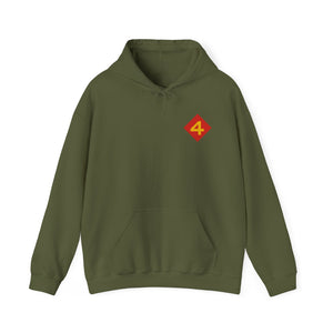 4th Marine Division Patch | Unisex Heavy Blend™ Hoodie