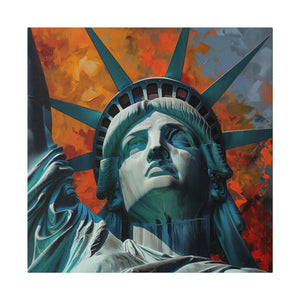 Lady Liberty 2 Wall Art | Square Matte Canvas