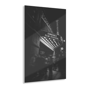 Park City Theater Black & White Acrylic Prints