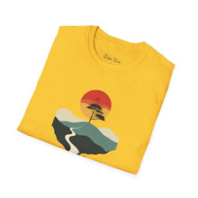 Load image into Gallery viewer, Sunset on the Savanna Minimalist Art | Unisex Softstyle T-Shirt