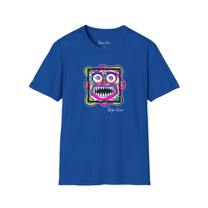 Abstract Funky Face Pop Art | Unisex Softstyle T-Shirt