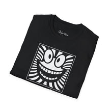 Load image into Gallery viewer, Black &amp; White Happy Pop Art | Unisex Softstyle T-Shirt