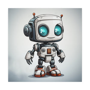 Happy Robot 2 Wall Art | Matte Canvas