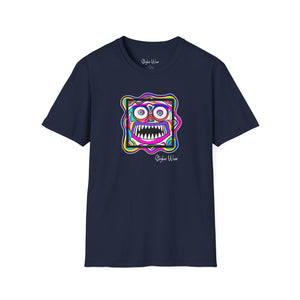 Abstract Funky Face Pop Art | Unisex Softstyle T-Shirt