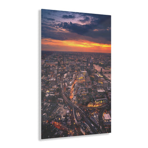 Sunset Over London Acrylic Prints