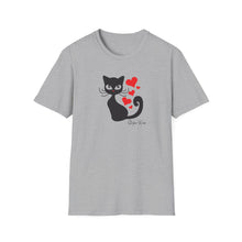 Load image into Gallery viewer, Kitty Hearts | Unisex Softstyle T-Shirt