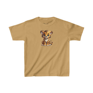 Happy Tiger Cub | Kids Heavy Cotton™ Tee