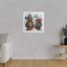 Load image into Gallery viewer, Abstract Village | Square Matte Canvas