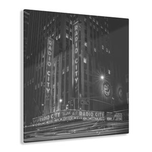 Radio City NYC Black & White Acrylic Prints