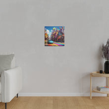 Load image into Gallery viewer, Fantasy Town Wall Art | Square Matte Canvas