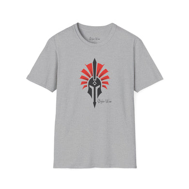 Warrior Helmet Red 2 | Unisex Softstyle T-Shirt