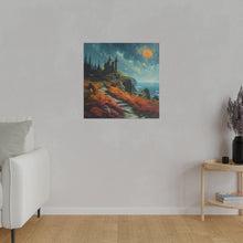 Load image into Gallery viewer, Castle on a Cliff Wall Art | Square Matte Canvas