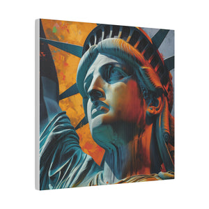 Lady Liberty Wall Art | Square Matte Canvas