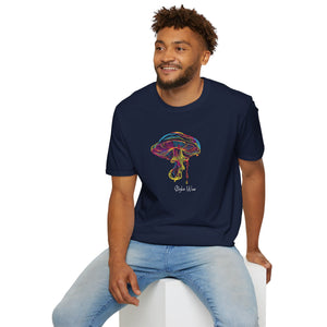 Neon Magic Mushroom | Unisex Softstyle T-Shirt