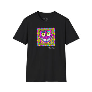 Neon Funky Face Pop Art | Unisex Softstyle T-Shirt