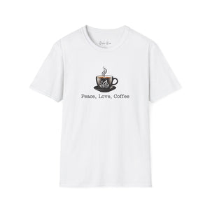 Peace, Love, Coffee | Unisex Softstyle T-Shirt