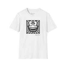 Load image into Gallery viewer, Black &amp; White Happy Pop Art | Unisex Softstyle T-Shirt