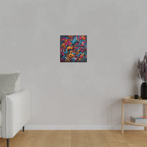 Funky Doodles Wall Art | Square Matte Canvas