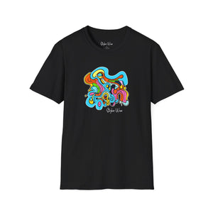 Abstract Colorful Drawing | Unisex Softstyle T-Shirt