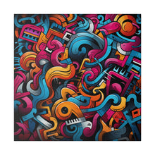 Load image into Gallery viewer, Funky Doodles Wall Art | Square Matte Canvas