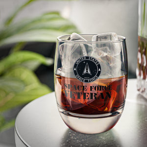 U.S. Space Force Veteran Whiskey Glass