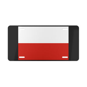 Poland Flag Vanity Plate