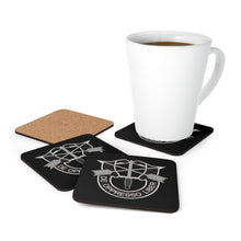 Load image into Gallery viewer, U.S. Army Special Forces Insignia Corkwood Coaster Set