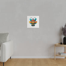 Load image into Gallery viewer, Happy Cartoon Bee Wall Art | Square Matte Canvas