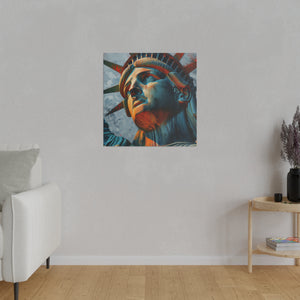 Lady Liberty 3 Wall Art | Square Matte Canvas