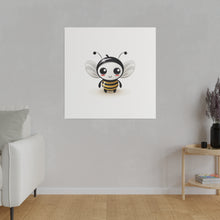 Load image into Gallery viewer, Cute Bumble Bee Wall Art | Square Matte Canvas