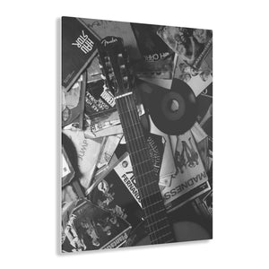 Vintage Music Vibes Black & White Acrylic Prints