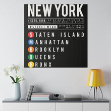 Load image into Gallery viewer, NYC Metro Lines 2 Wall Art | Square Matte Canvas