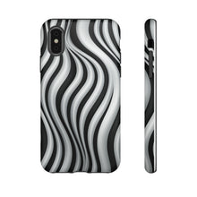 Load image into Gallery viewer, Funky Lines Black and White | iPhone, Samsung Galaxy, and Google Pixel Tough Cases