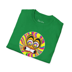 Psychedelic Portrait Pop Art | Unisex Softstyle T-Shirt