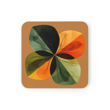 Load image into Gallery viewer, Minimalist Leaves Art Corkwood Coaster Set