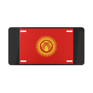 Kyrgyzstan Flag Vanity Plate