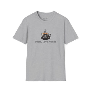 Peace, Love, Coffee | Unisex Softstyle T-Shirt