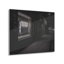 Load image into Gallery viewer, Tattoo Parlor at Night Black &amp; White with Color Acrylic Prints