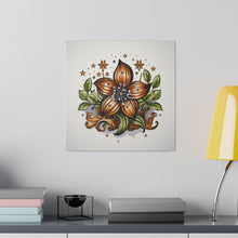 Load image into Gallery viewer, Vintage Style Flower Wall Art | Square Matte Canvas