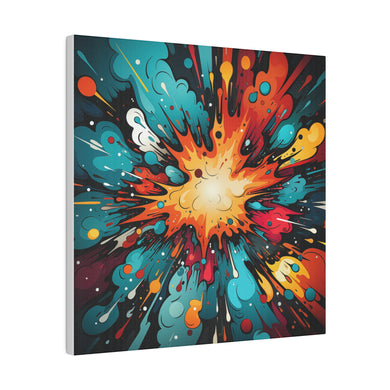 Cosmic Blast Wall Art | Square Matte Canvas