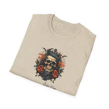 Load image into Gallery viewer, Vintage Tattoo Style Skull | Unisex Softstyle T-Shirt