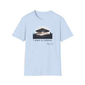 UFO I Want to Believe | Unisex Softstyle T-Shirt