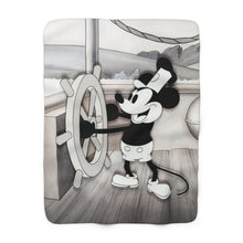 Load image into Gallery viewer, Steamboat Willie | Sherpa Fleece Blanket