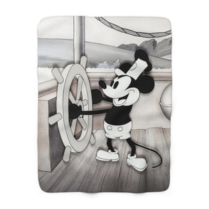 Steamboat Willie | Sherpa Fleece Blanket