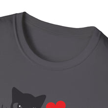 Load image into Gallery viewer, Kitty Hearts | Unisex Softstyle T-Shirt