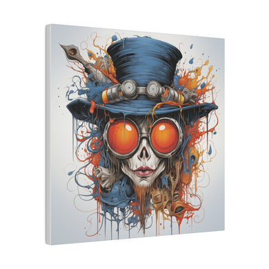 Funky Mad Hatter | Square Matte Canvas