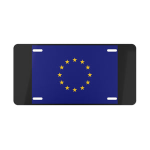 European Union Flag Vanity Plate