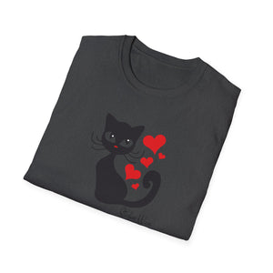 Kitty Hearts | Unisex Softstyle T-Shirt